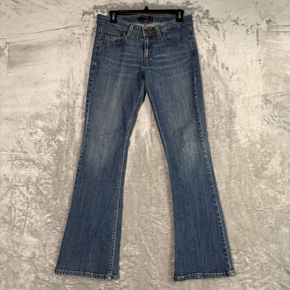 Levis 518 Superlow Jeans Womens 7M Medium Wash Bootcut Denim Y2K Low Rise Retro